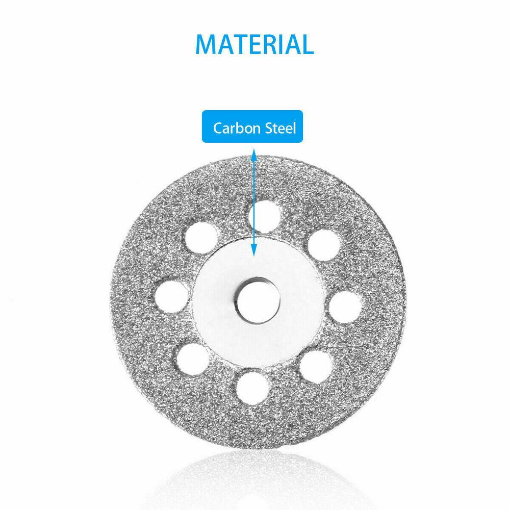 10 алмазных отрезных кругов для вращающегося инструмента Dremel, шлифовального станка, металлического отрезного диска