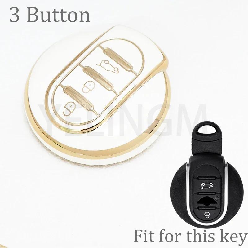 Чехол-брелок из ТПУ для ключа автомобиля Bmw Mini Cooper S One Jcw F54 F55 F56 F57 F60 Clubman Countryman, Защитный корпус для держателя пульта