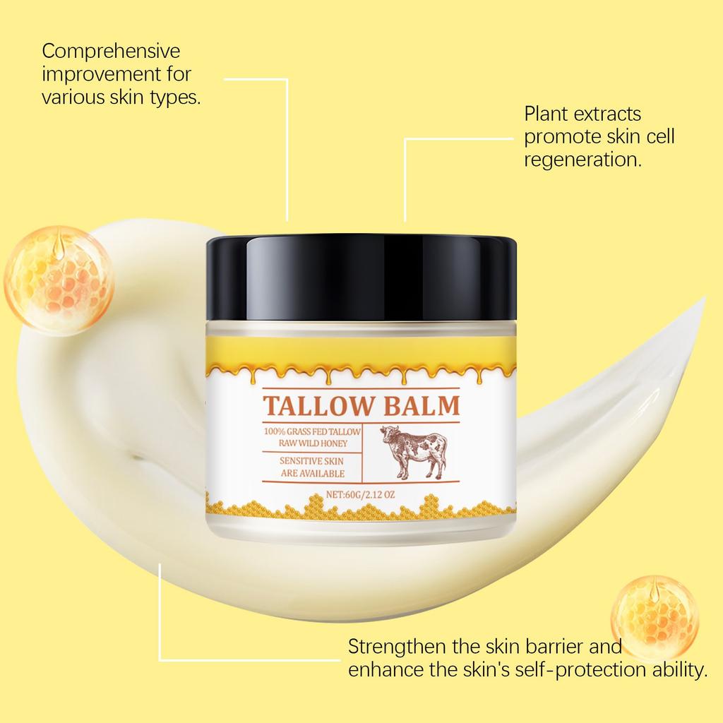 Moisturizing Tallow Balm Moisturizing Gentle Hydrating Nourishing Skin Care Body Cream Face Cream