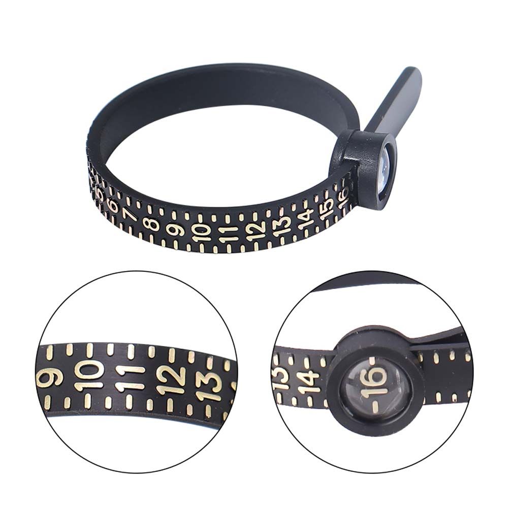 Magnifier Ring Measurer Ring Sizing Tool Ring Sizer Finger Size Coil Measurement Belt Finger Gauge