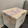 Lace Tablecloths Floral Household Bedside Table Covers  Festive Dining Table Mats Rectangle Tea Table Cover Home Decoration