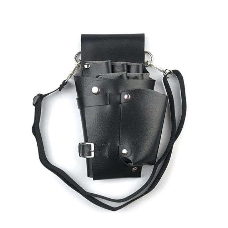 НОВАЯ сумка для парикмахерских ножниц, чехол для расчески, парикмахерская кобура, сумка-держатель, сумка для салона инструментов, поясная сумка из искусственной кожи