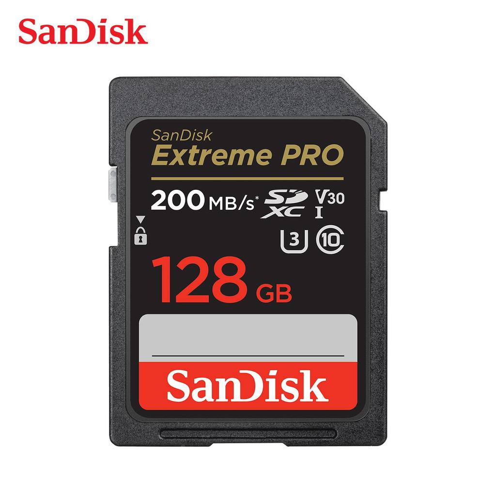 SanDisk 128 ГБ Extreme PRO SD карта 32 ГБ SDHC SDXC UHS-I карта памяти C10 U3 V30 4K UHD Extreme SD флэш-карта памяти для цифровой зеркальной камеры камкордера