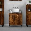 VidaXL Sink Cabinet Smoked Oak 58x33x60 Cm Engineered Wood 821265