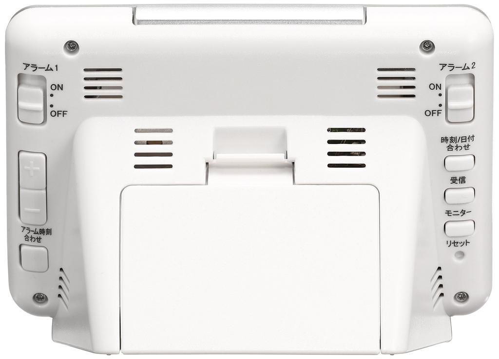 Seiko Clock SQ767W SEIKO Digital Alarm Clock with and Humidity White Radio-Controlled 2-Channel Alarm, Calendar, Temperature, Display,