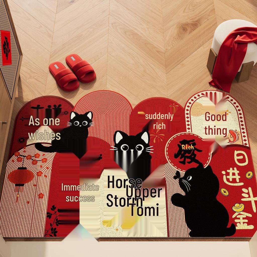 Мультяшный придверный коврик: Скребок для песка, износостойкий, противоскользящий, легко моющийся