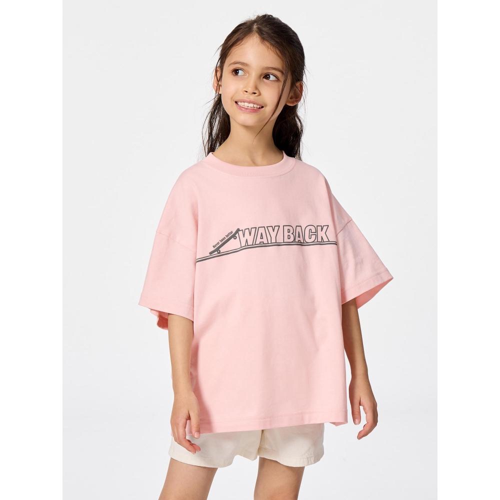 GU by Uniqlo Детский унисекс большой графический скейтборд T 