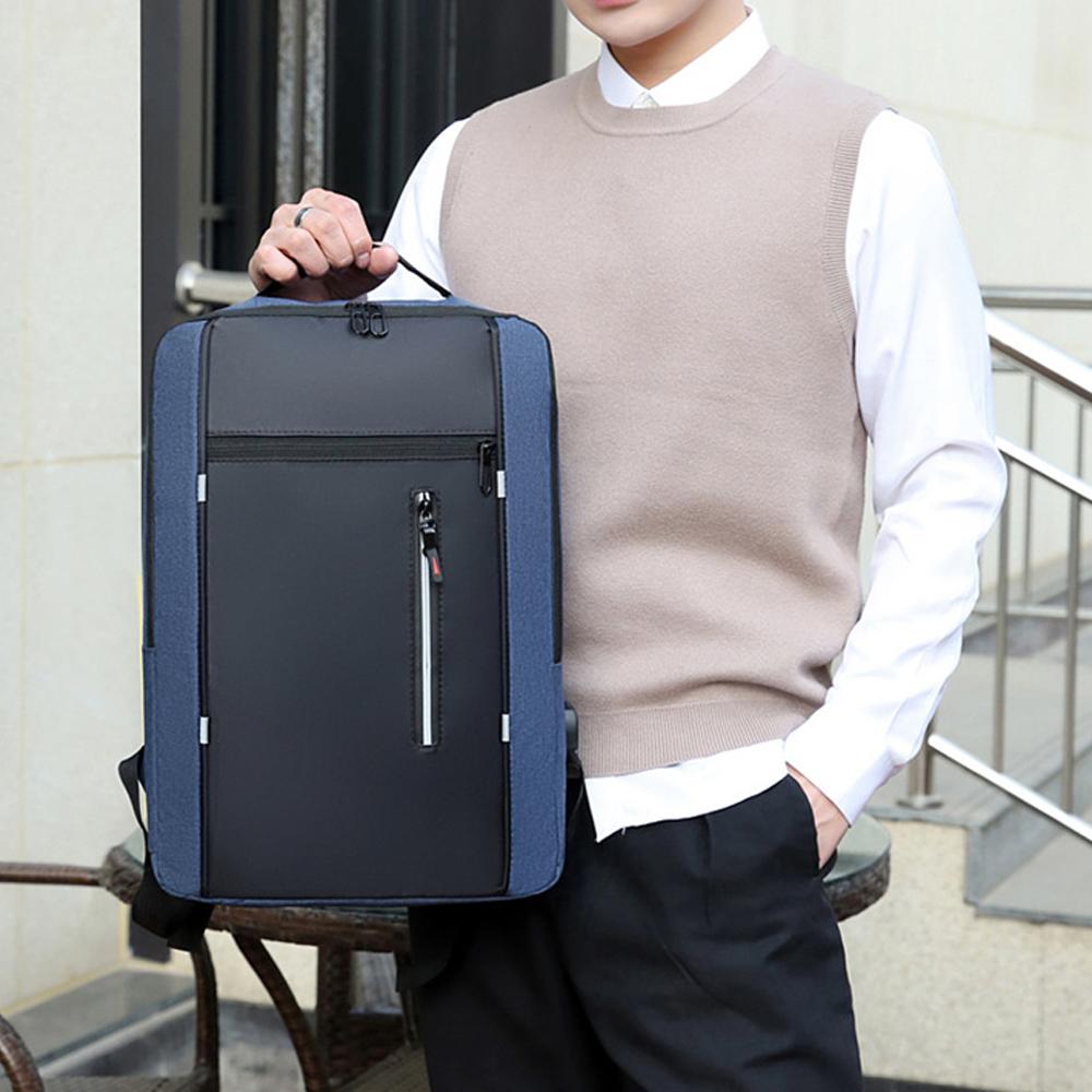 Портативный рюкзак для кемпинга, путешествий, деловой рюкзак с портом для USB-зарядки, подходит для ноутбуков до 15,6 дюймов, для мужчин и женщин