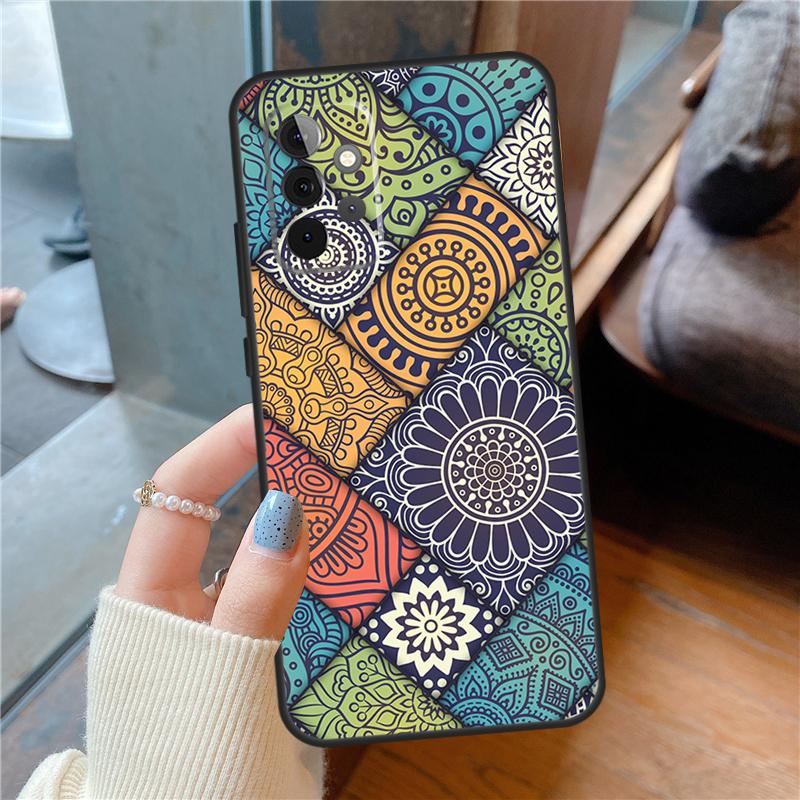 Чехол-мандала для Samsung Galaxy A54 A34 A14 A15 A13 A53 A16 A26 A36 A56 A12 A22 A32 A52 A06 A35 A55
