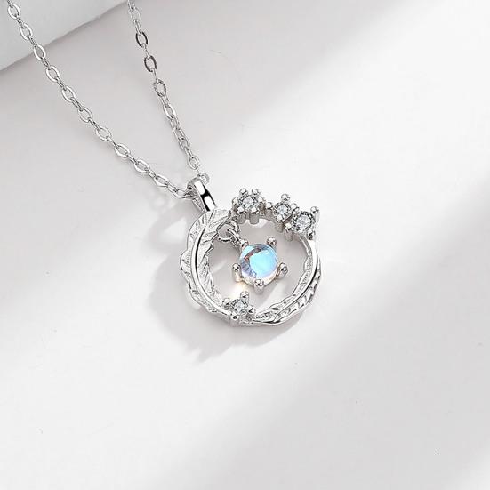 Женское ожерелье Moonstone Wing Design Jewelry Износостойкое ожерелье с подвеской для вечеринки