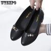 Women Spring Autumn Solid Color Faux Leather Slip-on Shoes Large Size Casual Soft Sole PU Pumps Shoes for Office Ladies
