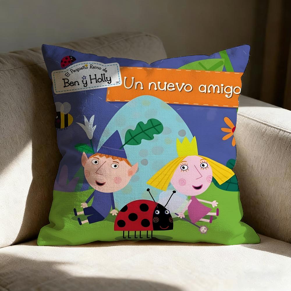 Ben And Hollys Little Kingdom Pillow Case Pillowcase Doublesided Printed Sofa Cushion Bedroom Headboard Pillow