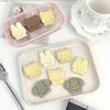 4Pcs Cute Animal Cookie Cutter Set Bear Bunny Cat Puppy 3D Stamp Molds PLA Plastic for Easter Baking Fondant Crafts 1