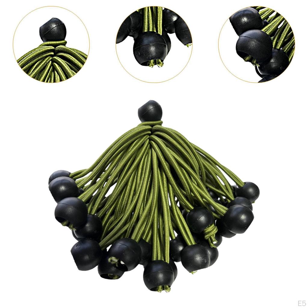 20 штук шнуров для мячей, сменные шарики, навес, брезент, стяжка, прочная, для проводов