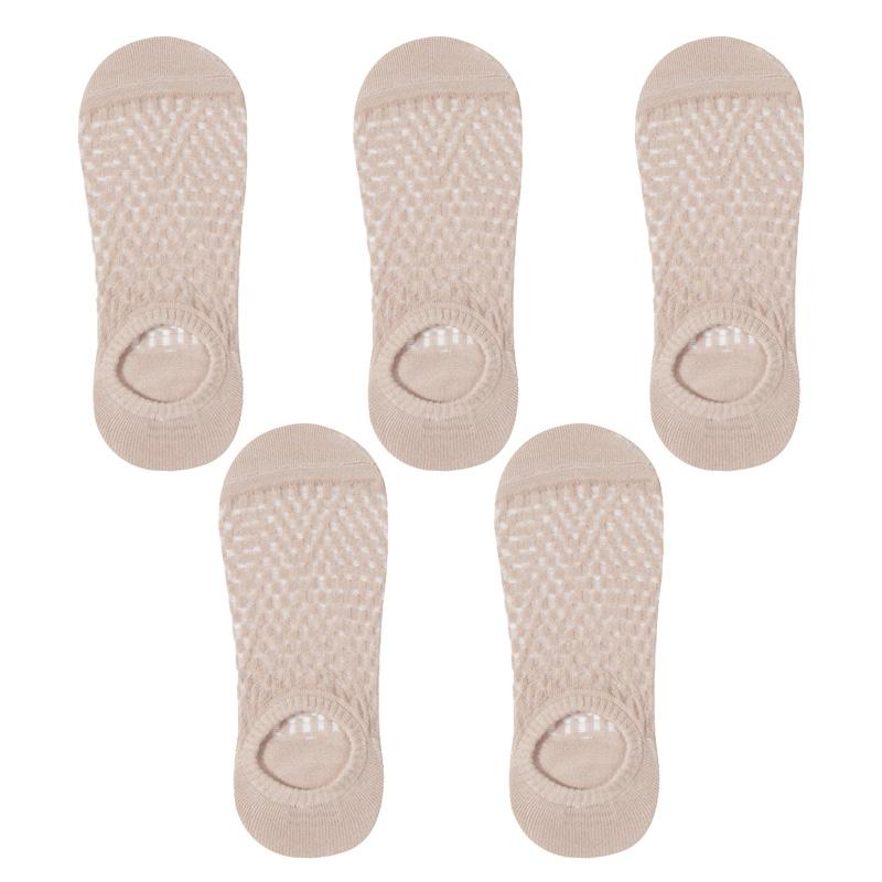 5 пар/лот квадратные сетчатые носки-лодочки для женщин, летние тонкие дышащие сетчатые носки с неглубоким ртом для девочек, дышащие силиконовые носки-лодочки