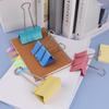 Большие премиальные цветные зажимы для бумаг 3 дюйма - Упаковка 8 штук, 4 разных цвета, по 2 очень больших зажима каждого цвета