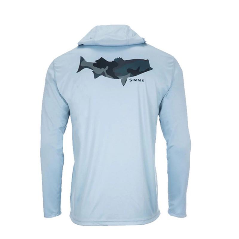 Mens Quick-Dry UV Protection Long Sleeve Hooded Fishing Shirt Summer Outdoor Angling Cycling Sports