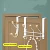 wall mounted clothing rack 6 Hook Kitchen Storage Shelves bathroom traceless storage clothes rack