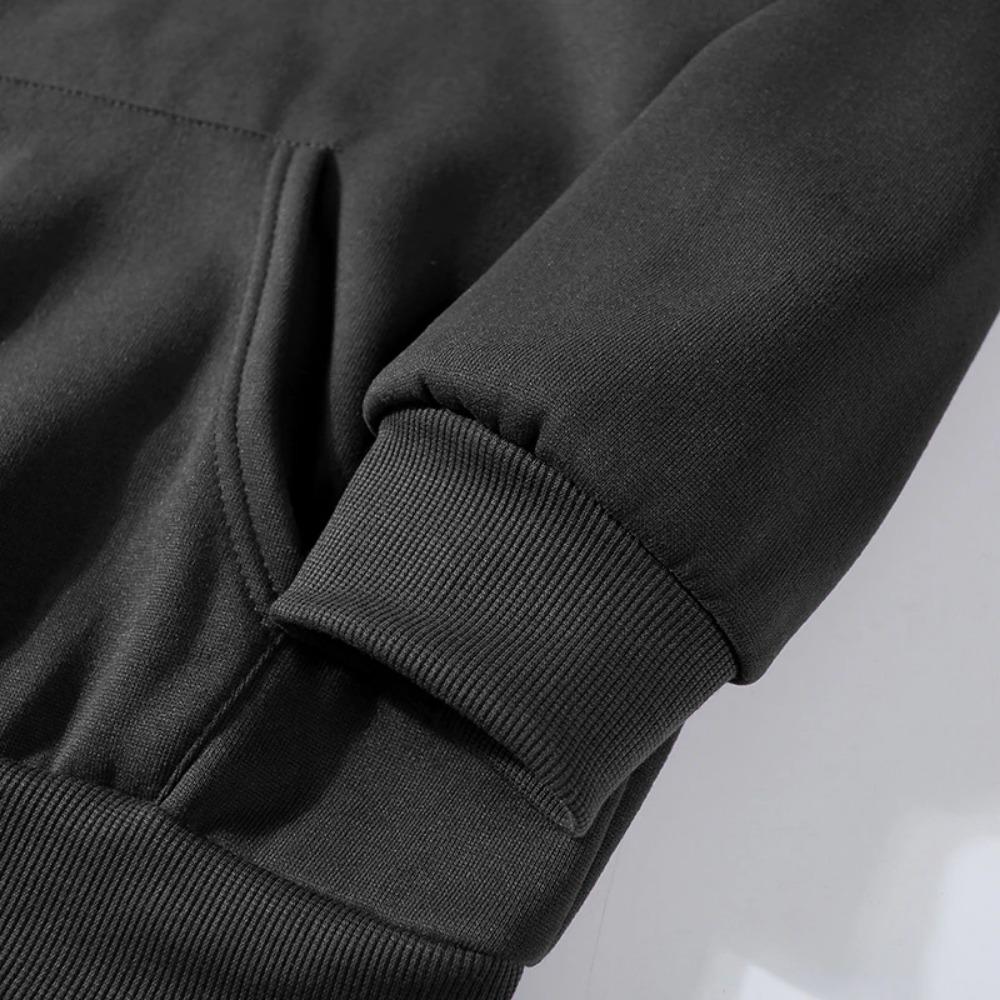 Осень и Зима Толстовка с Длинным Рукавом Аниме Киберпанк Принт Мягкая и Теплая Толстовка Повседневная Одежда