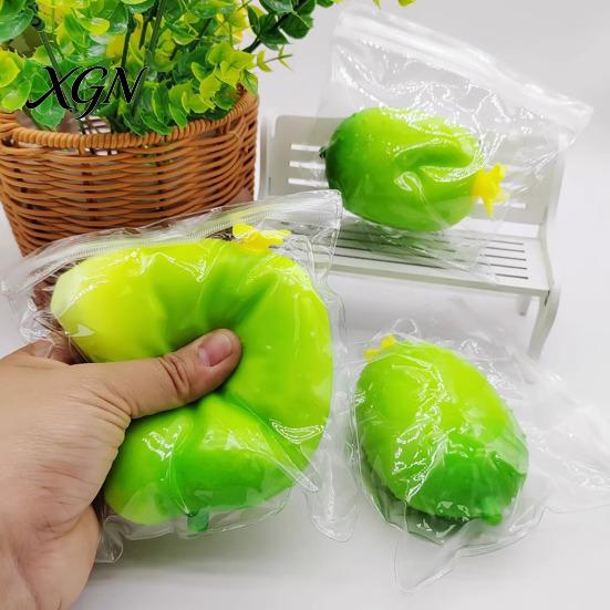 Realistic Vegetable Toy Stress Relief Simulation Cucumber Anti-Anxiety Cartoon Watermelon Squeeze Fidget Stretchy Sensory Office Worker