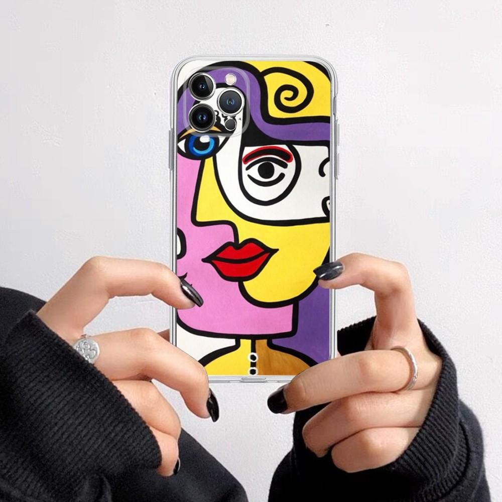 Абстрактная картина Пикассо Чехол для телефона Для iPhone 15 14 11 12 13 Mini Pro XS Max Чехол 6 7 8 Plus X XR SE 2020 Funda Оболочка
