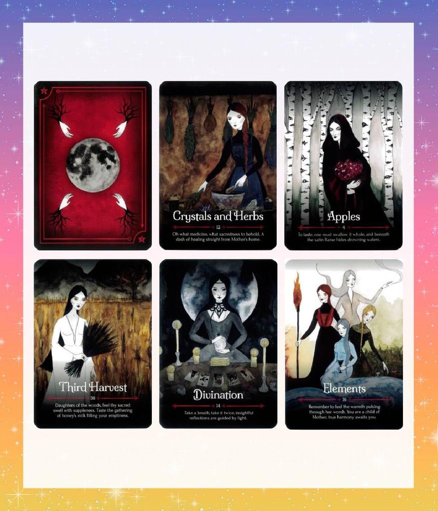 Сезон Ведьмы Самайн Оракул (Японское издание) с японскими инструкциями, карты Оракула Ведьм, карты Таро, гадание [аутентичные]