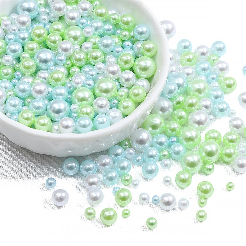200 шт., 3-8 мм, цветные бусины из АБС-пластика, круглые искусственные жемчужные бусины для самостоятельного изготовления ювелирных изделий, украшения дома, художественный искусственный жемчуг для наполнителей ваз