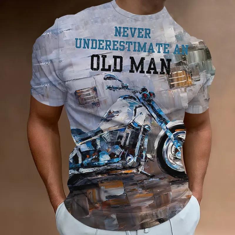 Мужская мотоциклетная футболка Violent с 3D принтом орла и графикой, уличная одежда в стиле ретро, свободная удобная футболка большого размера, топ