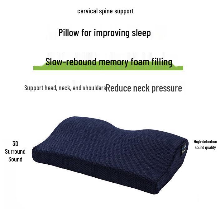 3D Объемная Bluetooth Музыкальная Подушка для Сна из Пеноматериала