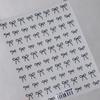 1 шт. Изысканные Мини-Банты Наклейки на Ногти 5D Рельефные Наклейки для Маникюра Белые Черные Красные Банты Украшения для Ногтей Самоклеящиеся Наклейки DIY