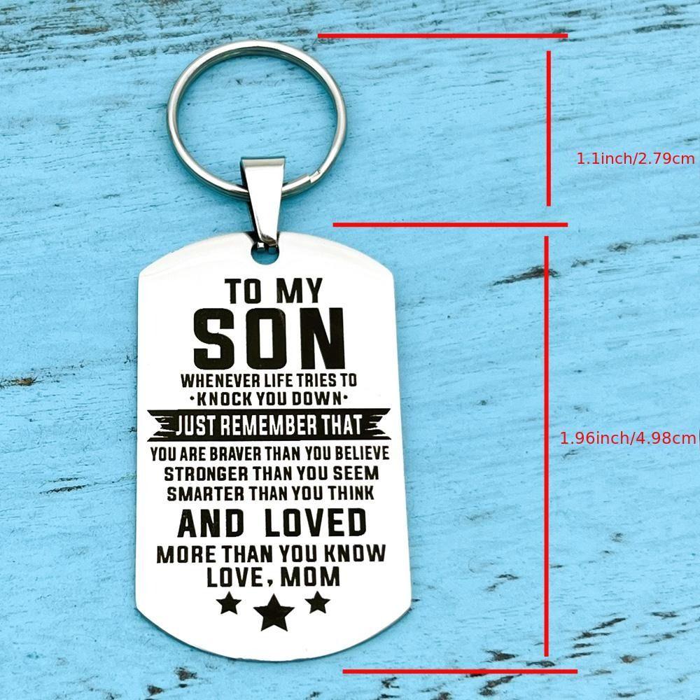 Vintage To My Son Keychain Daughter To My Dad Keychain To My Daughter Keychain Boys