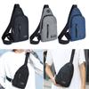 Men Outdoor Multipurpose Anti-theft Shoulder Sling Bag Crossbody Bag with Earphone Hole Chest Pack