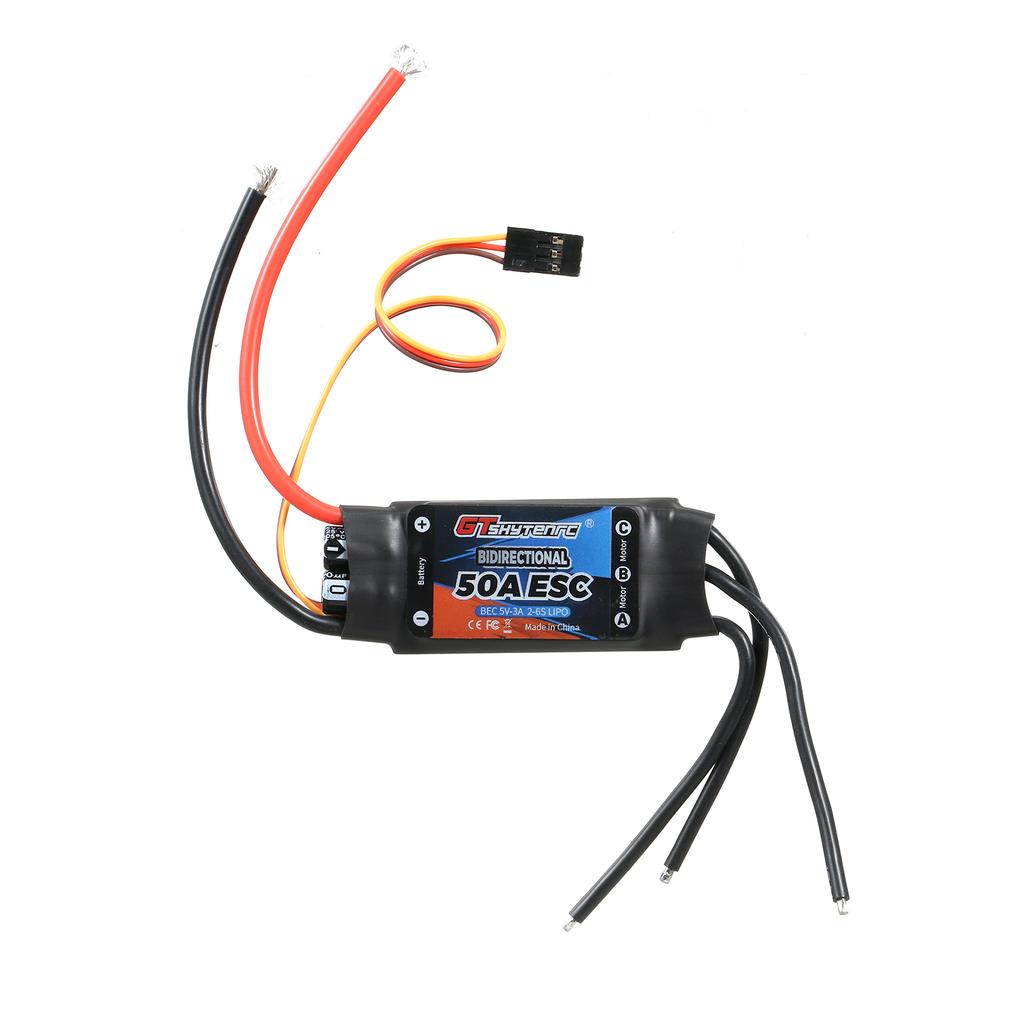 GTSKYTENRC Двунаправленный бесщеточный регулятор скорости 70 А для дистанционного управления автомобилем/лодкой/кораблем с дистанционным управлением