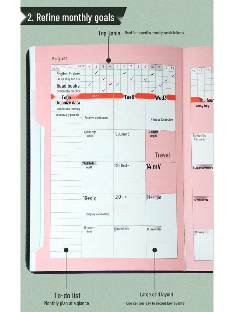 2026 Daily Planner: One Page Per Day Student Notebook