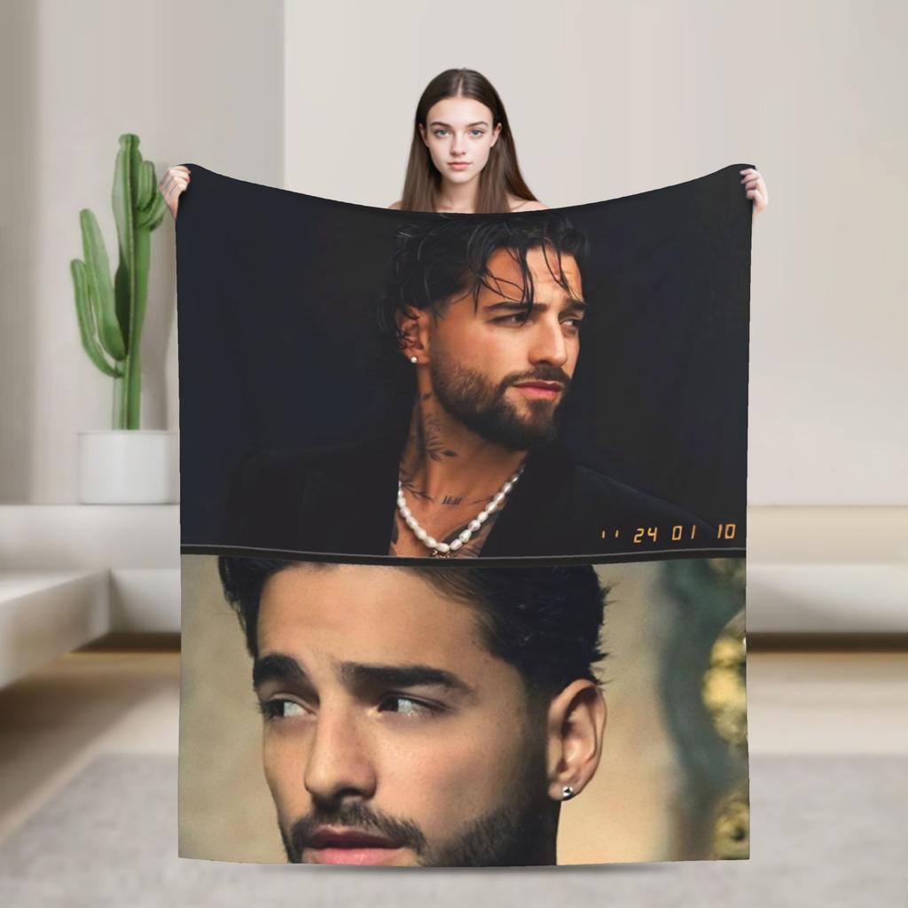 Maluma Rapper  Blanket Quality Soft  Throw Blanket Winter Girls Boys Couch Bed Funny Bedspread