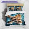 3PC Custom Name Puppy Water Adventure Bedding Set Duvet Cover Closure Includes 1 Duvet Cover & 2 Pillowcases for Bedroom