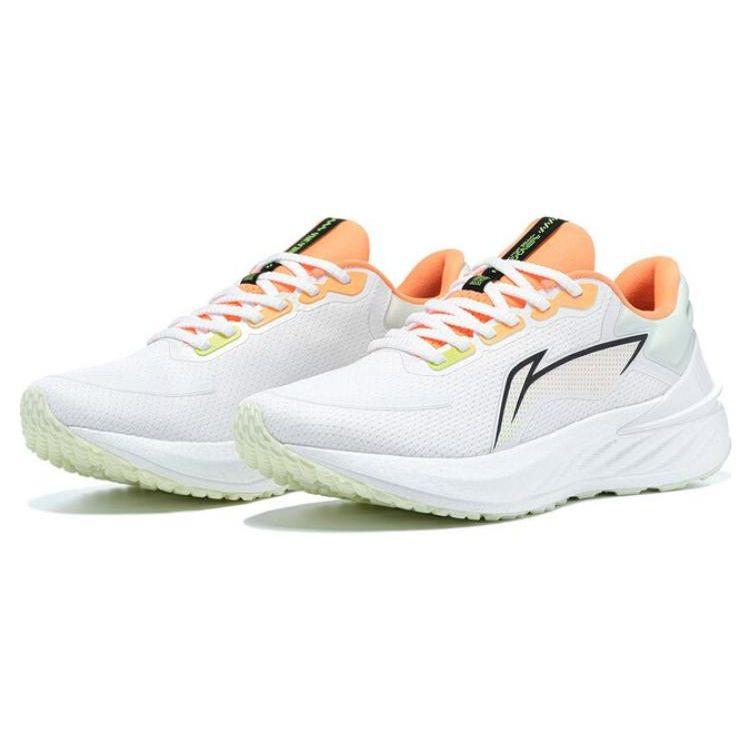 Кроссовки Li Ning Yue Ying 2 прочные дышащие низкие мужские кроссовки белые зеленые оранжевые ARHT001-1