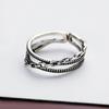 Men Ring Copper Opening Rings Hand Decor Retro Trendy Chain Lovers Jewelry for Party Decorations Jewelries Accessory