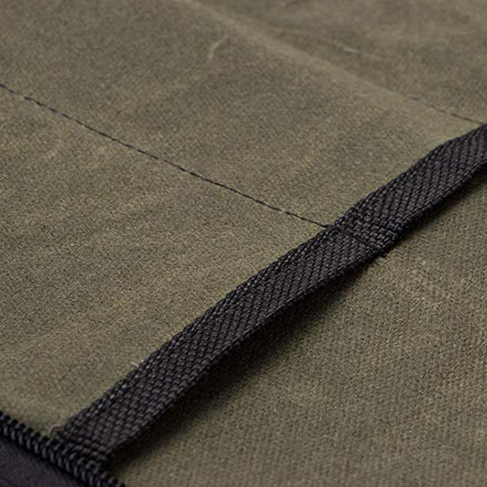 Knife Case(4 Slots), Canvas Chef"s Knife Roll Bag with Durable Handles, Portable Waterproof Knife