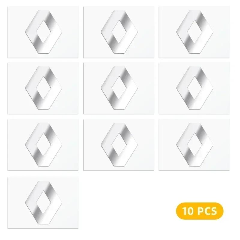 2026 Hot For Renault Interior Stickers 2/5/10pc 3D Metal Car Emblem Logo Decorative Stickers Badge Decal Interior Styling For Re