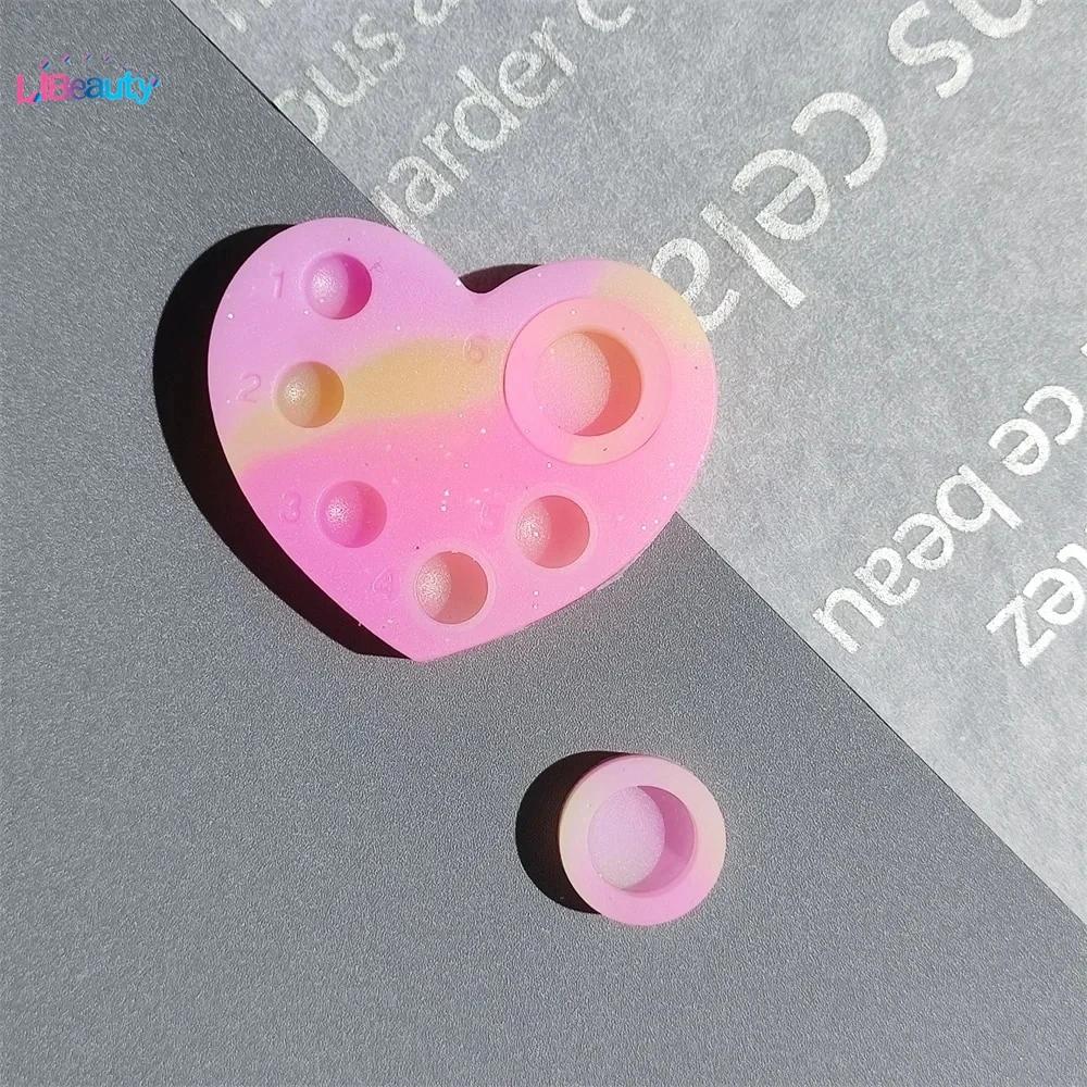 1 шт. мини-силиконовая палитра, 6 функциональных лотков для подтяжки ресниц и оттенка, ламинирование бровей, подушечки для завивки ресниц, инструменты для макияжа