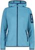 Jacket CMP Woman Fleece Jacket Fix Hood (3H19826) Jade/onyx/majolica