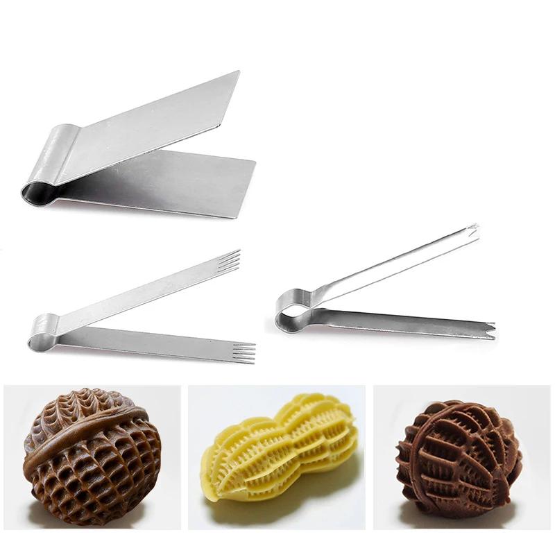 Decoration Baking Clip Pastry Clip Flower Pliers Walnut Clip Mold Tool Bread Dessert Crisp Stainless Steel