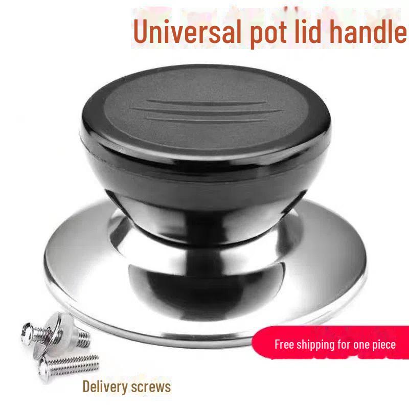 Универсальная крышка-ручка для стеклянной кастрюли — устойчивая к высоким температурам, круглая кухонная принадлежность для сковородок.