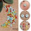 Multi-color Clothing Buckles Round Buckle Metal Button Mini Doll Buttons DIY Sewing Accessories