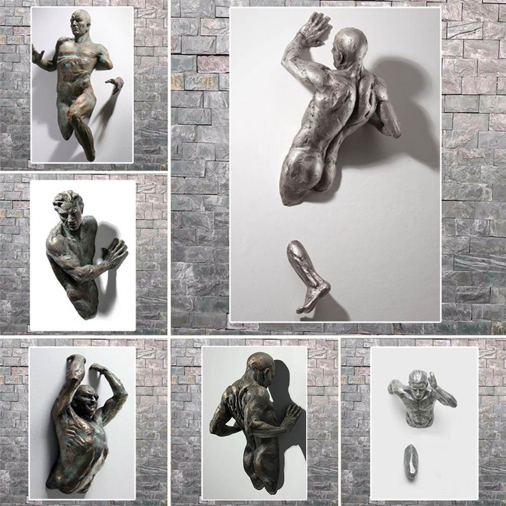 3D Скульптура Искусство Стена Холст Картины Классические Плакаты Печать Гостиная Спальня Фигура Росписи Искусства Эстетические Картины Современная Абстрактная Фигура Домашний Декор