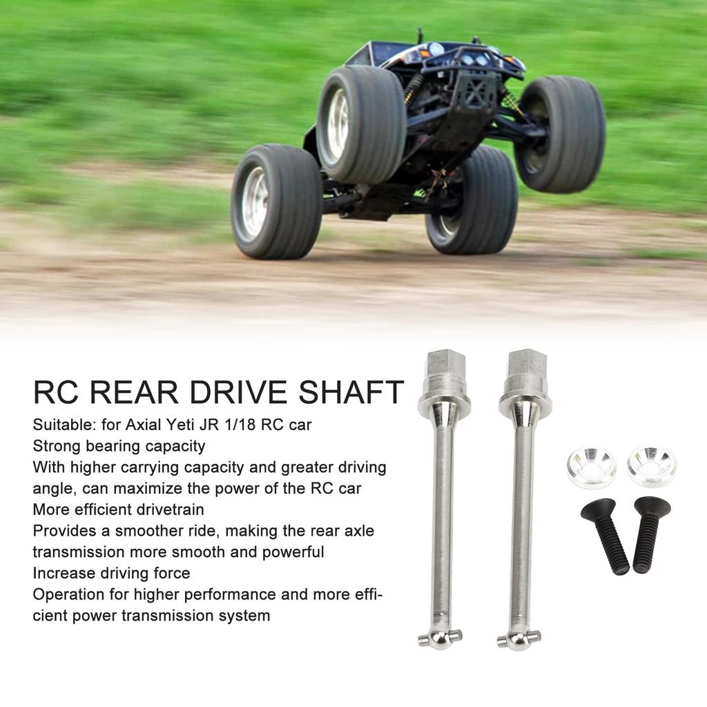 2 PCS RC Rear Axle Drive Shaft for JR 1Celsius18 RC Car Replacement Drive Shaft