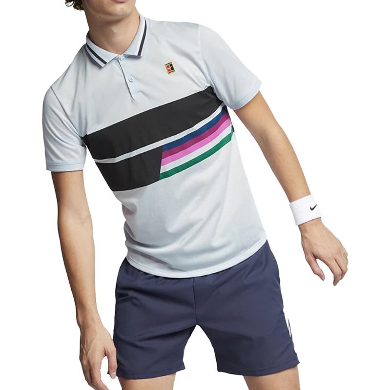 Nike Спортивная рубашка-поло Court Quick-Dry Breathable, мужская, серая, AJ7848-442