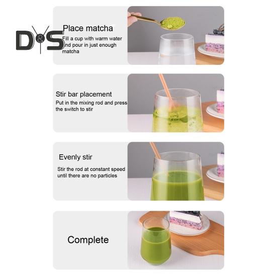 Мини-вспениватель молока, ручной пеногенератор, работающий от аккумулятора, запуск одной кнопкой, съемный беспроводной блендер для яиц, миксер для кофе, палочка