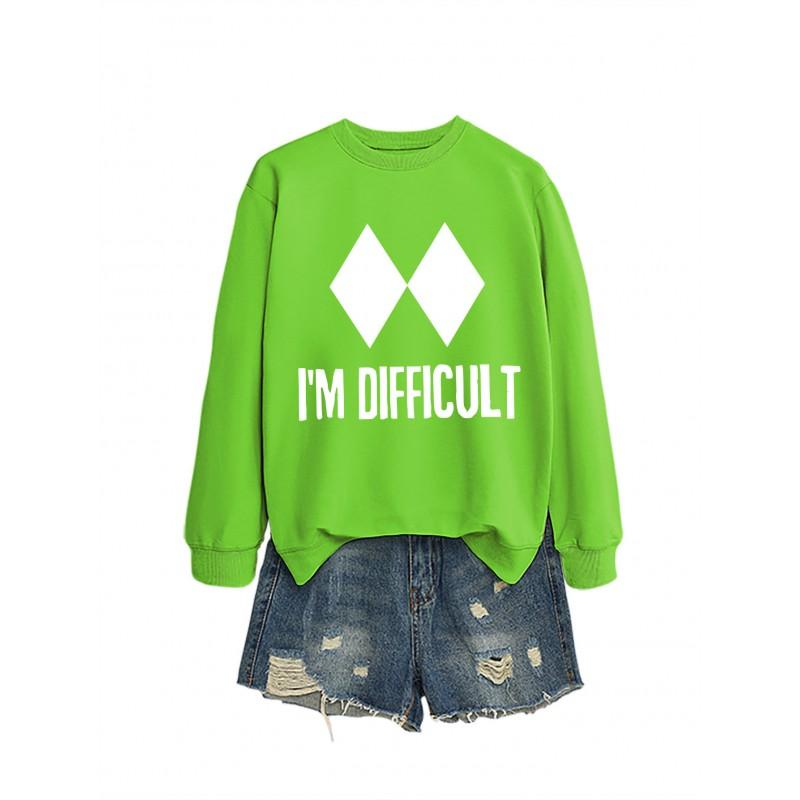 Womens Oversized Loose Fit Hoodie Sweatshirt With Print Design Comfortable Casual Top